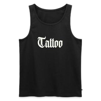 Tatouage - Débardeur bio Premium Homme - noir - Devant - Michal (187cm)