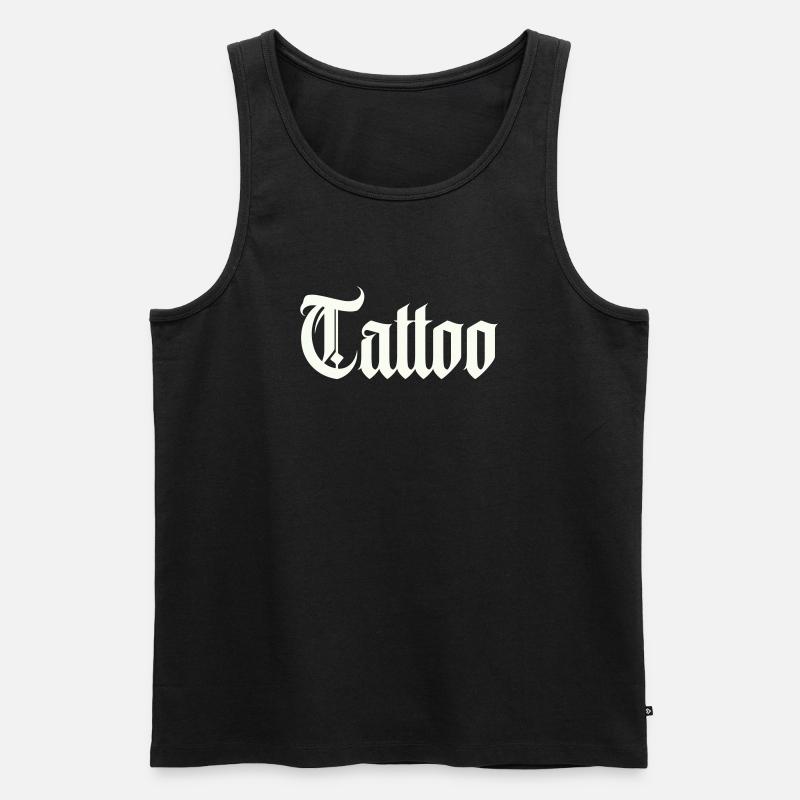 tattoo - Männer Premium Bio Tank Top - Schwarz
