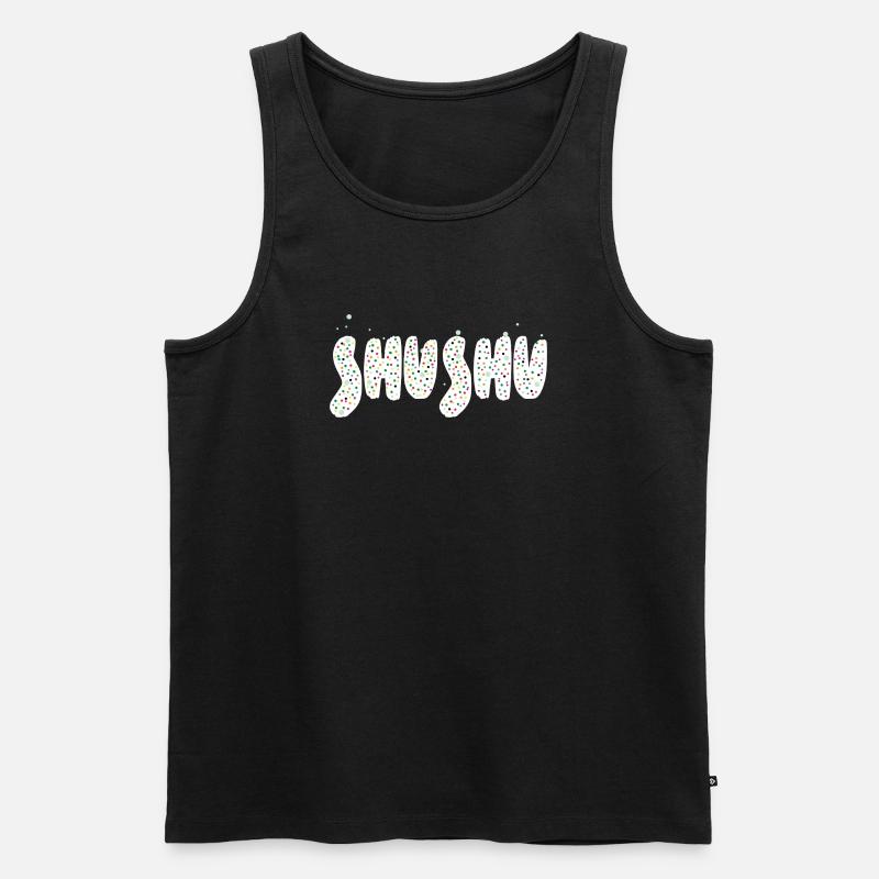 Shushu wortkunst - Männer Premium Bio Tank Top - Schwarz