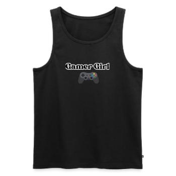 Gamer Girl - Men's Premium Organic Tank Top - black - Front - AI Model Male 178 light (178cm)