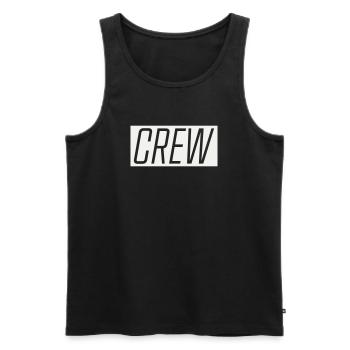 Crew - Men's Premium Organic Tank Top - black - Front - Michal (187cm)