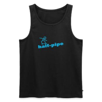 half pipe - Men's Premium Organic Tank Top - black - Front - AI Model Male 178 light (178cm)