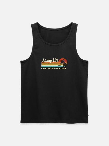Kreuzfahrtschiff Sommerurlaub - Männer Premium Bio Tank Top - Schwarz