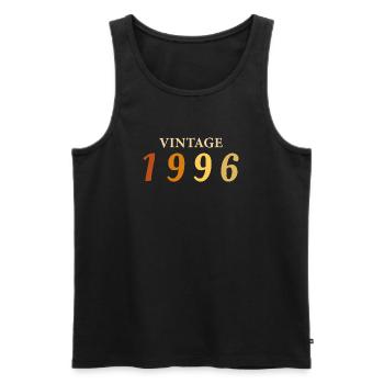 30 Year Old Legend Tee Born 1996 - Men's Premium Organic Tank Top - black - Front - AI Model Male 178 light (178cm)