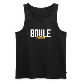 Boule Team Boulekugeln pour Bouler et Pétanque - Débardeur bio Premium Homme - noir - Devant - Michal (187cm)