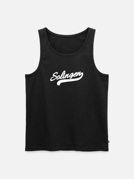 Solingen Retro - Men's Premium Organic Tank Top - black