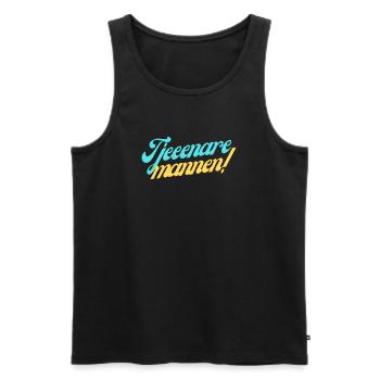 Homme serviteur - Ove Sundberg - Débardeur bio Premium Homme - noir - Devant - AI Model Male 178 light (178cm)