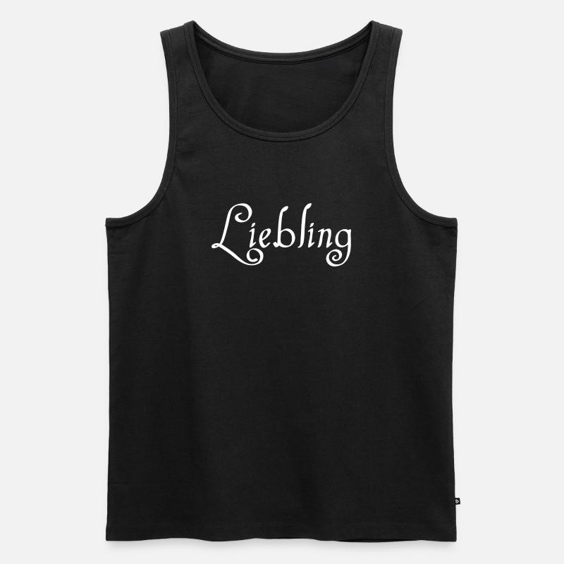 Liebling - Männer Premium Bio Tank Top - Schwarz