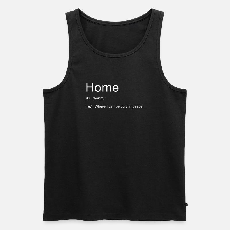 Home definition - Männer Premium Bio Tank Top - Schwarz
