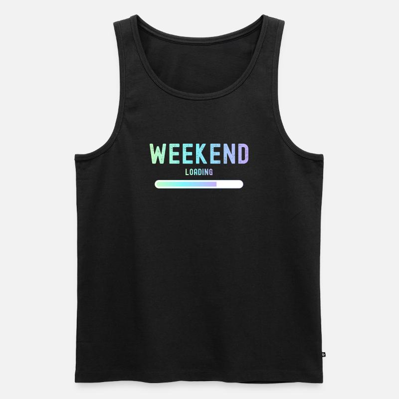 Weekend loading Wochenende und Freizeit - Männer Premium Bio Tank Top - Schwarz