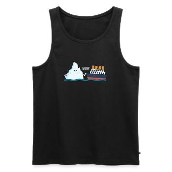 Titanic Lustige Titanic Berg Boop Parodie für Jungs - Männer Premium Bio Tank Top - Schwarz - Vorne - Michal (187cm)