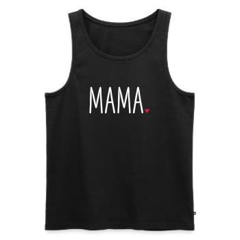 Maman Coeur - Cadeau Amour Fête des Mères - Débardeur bio Premium Homme - noir - Devant - Michal (187cm)
