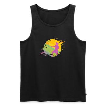 Badminton Badminton Badminton Girl - Men's Premium Organic Tank Top - black - Front - Michal (187cm)