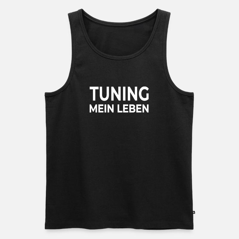 Tuning - Männer Premium Bio Tank Top - Schwarz