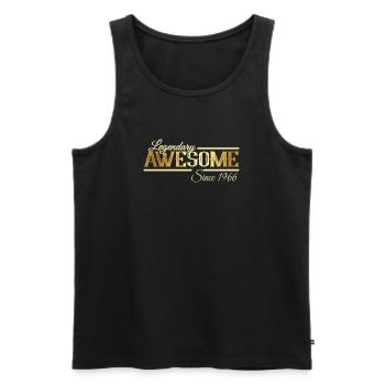 Legendary Awesome Vintage Vintage 1966 60's - Men's Premium Organic Tank Top - black - Front - Michal (187cm)