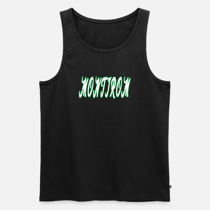 Montirom text - Männer Premium Bio Tank Top - Schwarz