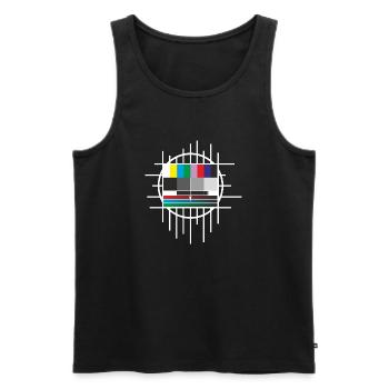 test image - Men's Premium Organic Tank Top - black - Front - AI Model Male 178 light (178cm)
