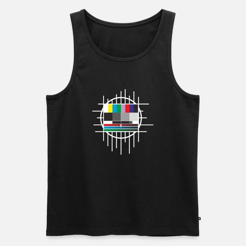 test image - Men's Premium Organic Tank Top - black