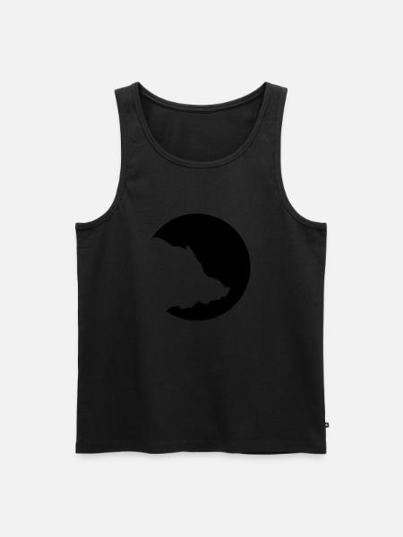 Boar Moon - Männer Premium Bio Tank Top - Schwarz