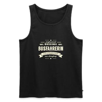Busfahrerin aus Leidenschaft - Männer Premium Bio Tank Top - Schwarz - Vorne - AI Model Male 178 light (178cm)