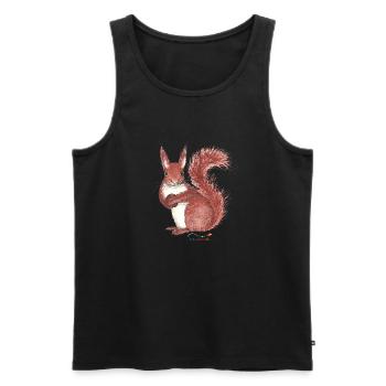 Squirrel - Men's Premium Organic Tank Top - black - Front - AI Model Male 178 light (178cm)