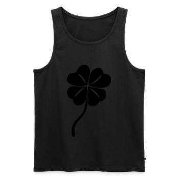 Cloverleaf luck - Men's Premium Organic Tank Top - black - Front - AI Model Male 178 light (178cm)
