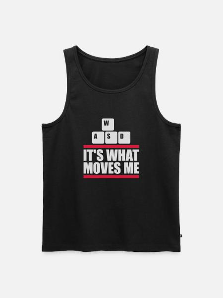 its what moves me - Men's Premium Organic Tank Top - black