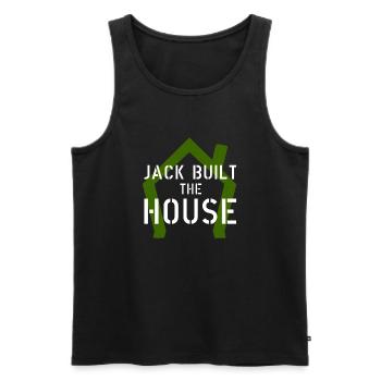 musique house jack built the house cadeau - Débardeur bio Premium Homme - noir - Devant - Michal (187cm)