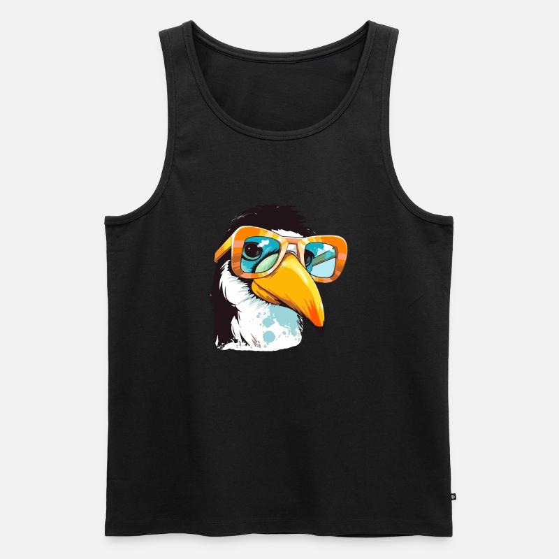 Schau dir den Tukan an - Männer Premium Bio Tank Top - Schwarz