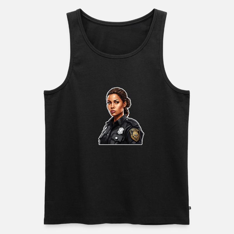 Polizei / Einsatz / Beruf / Job / Einsatzkräfte - Männer Premium Bio Tank Top - Schwarz