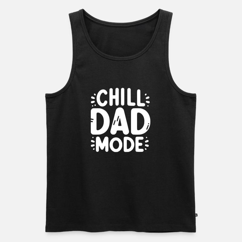 Chill-Dad-Modus - Männer Premium Bio Tank Top - Schwarz