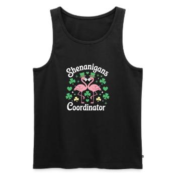 Shenanigans Koordinator - Männer Premium Bio Tank Top - Schwarz - Vorne - AI Model Male 178 light (178cm)