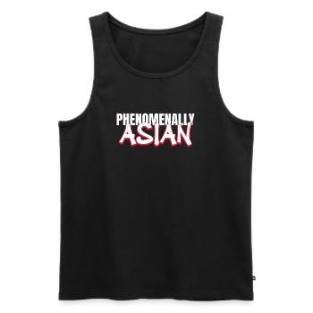 Phenomenally Asian Heritage Empowerment Art - Männer Premium Bio Tank Top - Schwarz - Vorne - AI Model Male 178 light (178cm)