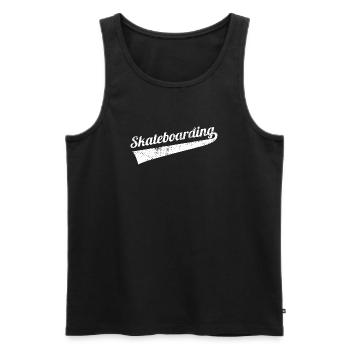 Skateboard amusant - Débardeur bio Premium Homme - noir - Devant - Michal (187cm)