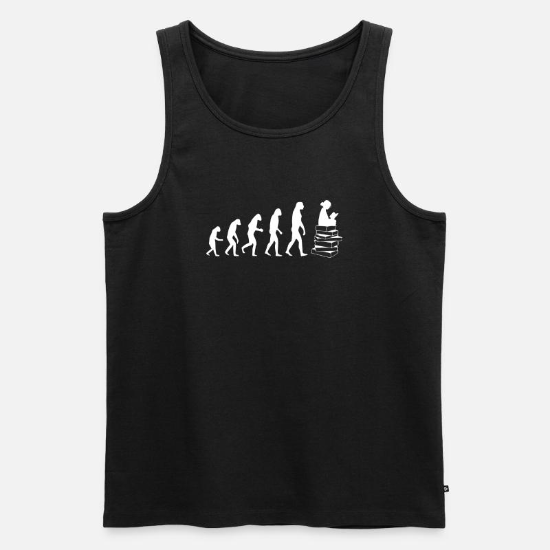 Lire evolution white - Débardeur bio Premium Homme - noir