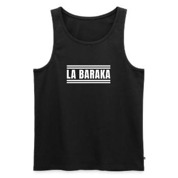 Baraka, la baraka, avoir de la chance - Débardeur bio Premium Homme - noir - Devant - Michal (187cm)
