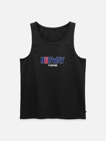 Norge - Norge - Norge - Flag - Skandinavien - Herre Premium økologisk tanktop - sort