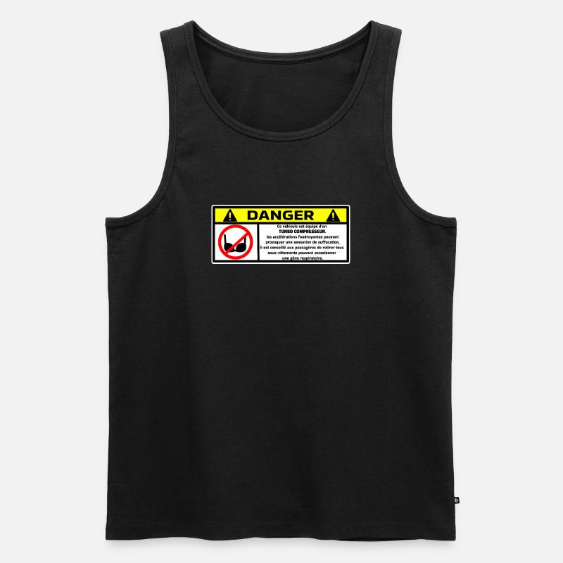 Stoßstange - Männer Premium Bio Tank Top - Schwarz