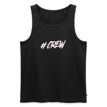 #CREW Graffiti - Männer Premium Bio Tank Top - Schwarz - Vorne - Michal (187cm)