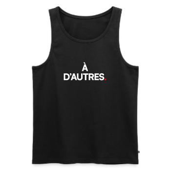 À d’autres - Débardeur bio Premium Homme - noir - Devant - Michal (187cm)