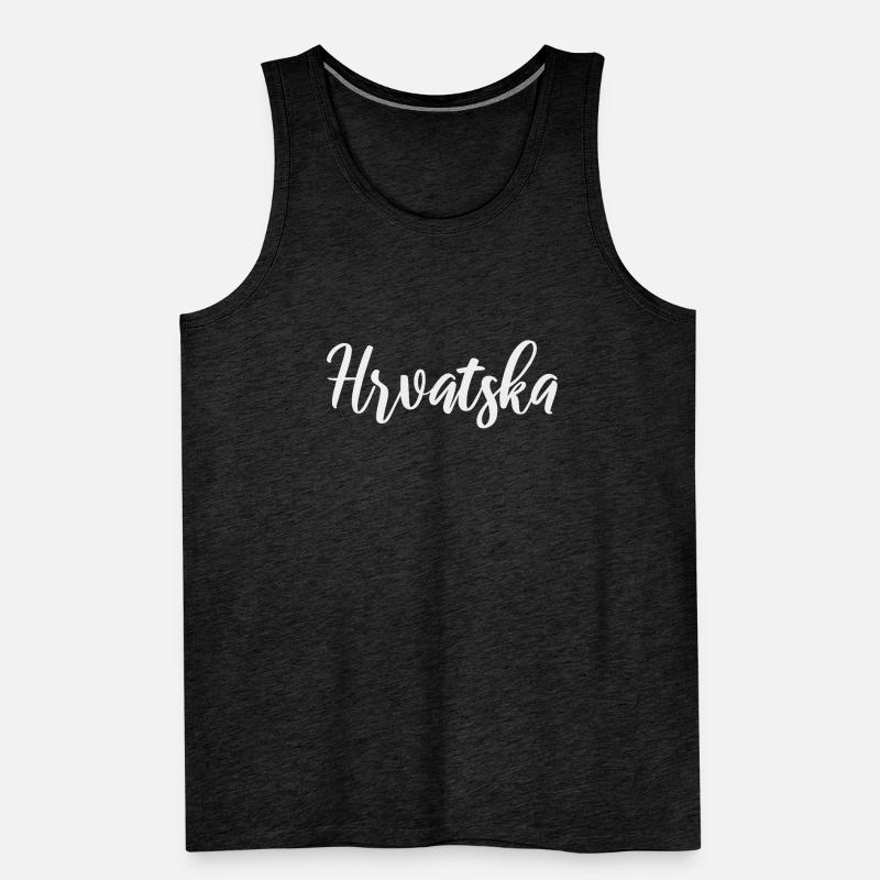 Hrvatska Script Identity Débardeur bio Premium Homme