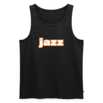 JAZZ - Débardeur bio Premium Homme - noir - Devant - Michal (187cm)