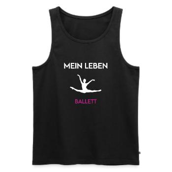 Ballett Mein Leben Ballettliebhaber Balletttänzer - Männer Premium Bio Tank Top - Schwarz - Vorne - Michal (187cm)