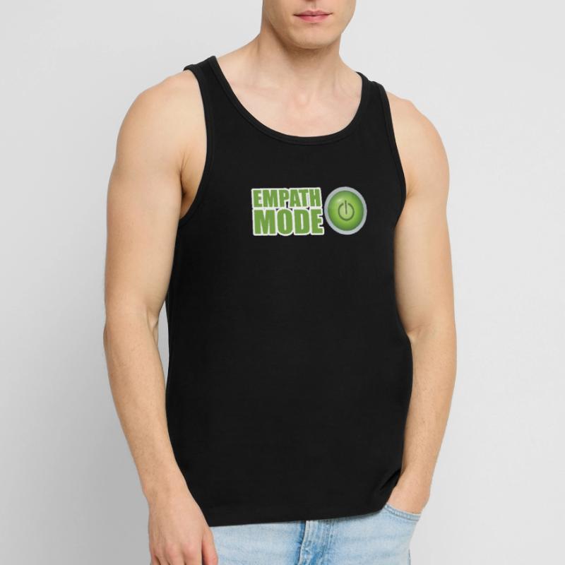 Conception du bouton d’alimentation vert du mode Empath Débardeur bio Premium Homme