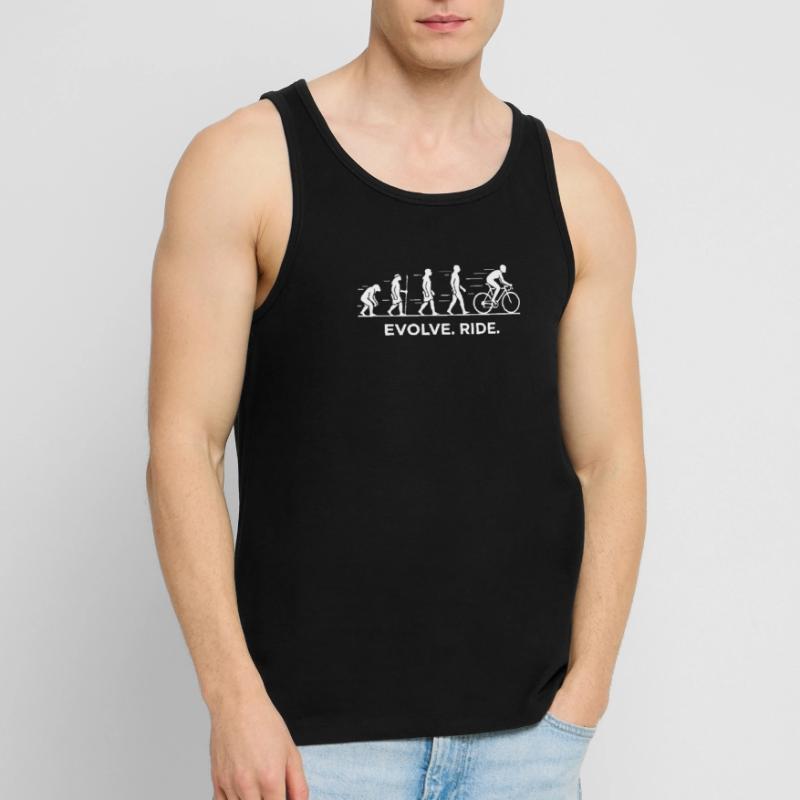 Evolve Ride Cycle Evolution Männer Premium Bio Tank Top