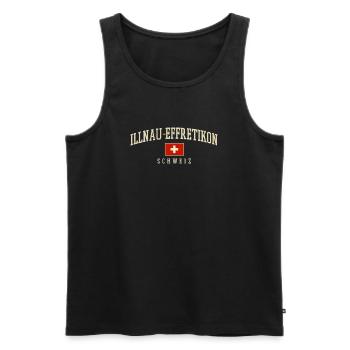 Illnau-Effretikon – Schweizer Identität aus Züric - Männer Premium Bio Tank Top - Schwarz - Vorne - Michal (187cm)