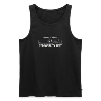 Perimenopause Humor Perimenopause - Männer Premium Bio Tank Top - Schwarz - Vorne - AI Model Male 178 light (178cm)