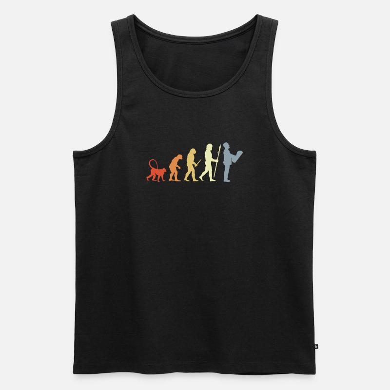 Architekt Evolution - Männer Premium Bio Tank Top - Schwarz