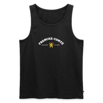 Franche Comte Pour Toujours Et A Jamais T-Shirt... - Débardeur bio Premium Homme - noir - Devant - Michal (187cm)