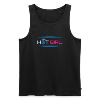 Heiße sexy Girl Power - Männer Premium Bio Tank Top - Schwarz - Vorne - Michal (187cm)